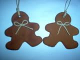 Cinnamon Gingerbread Men Xmas Ornaments Pictures, Images and Photos