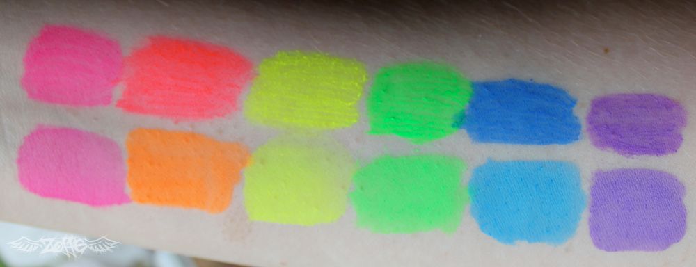 neon makeup. types of UV neon makeup,