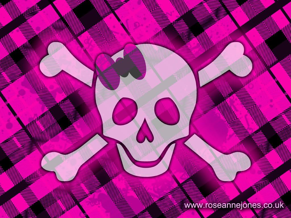 Pink Girly Skulls