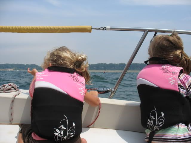 Girls enjoying the sail
