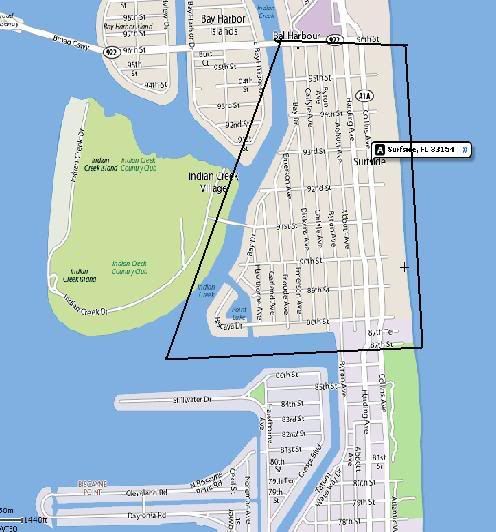 Surfside Boundry Map
