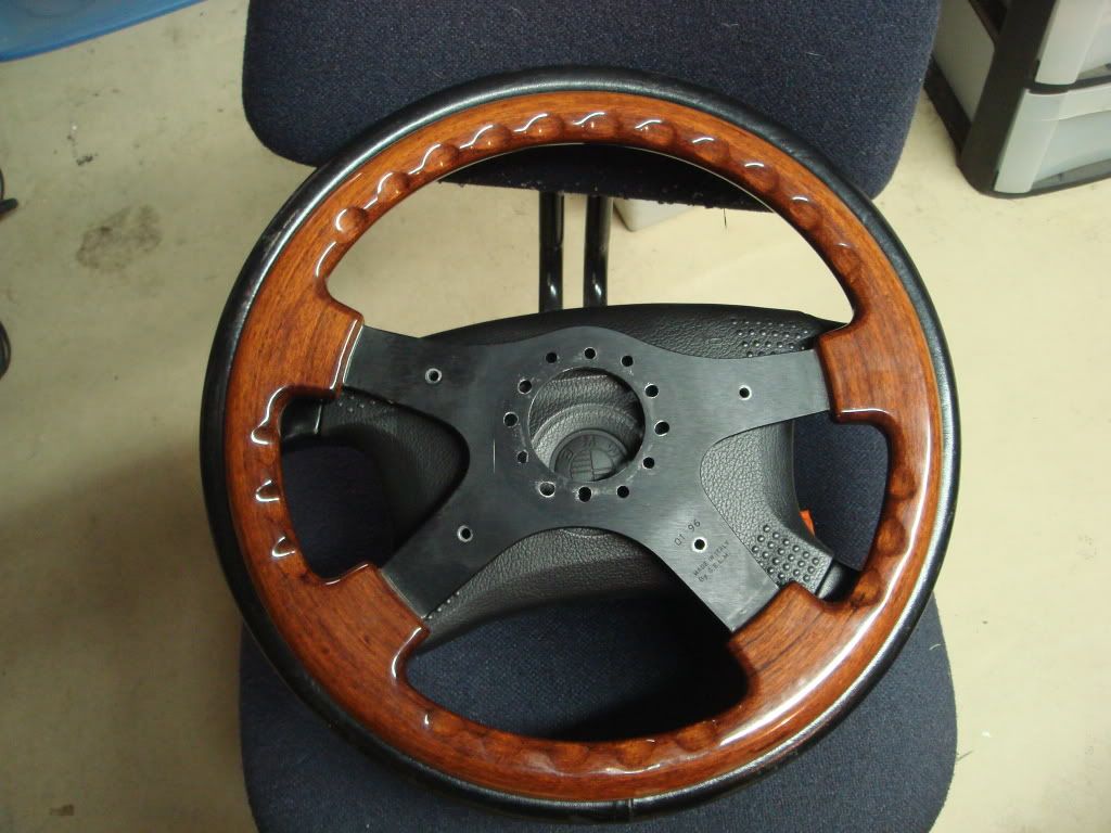 Italian steering wheels, SELM wood and Leather.