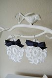 lace trim earrings