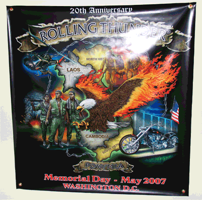 20th Anniversary Rolling Thunder Banner