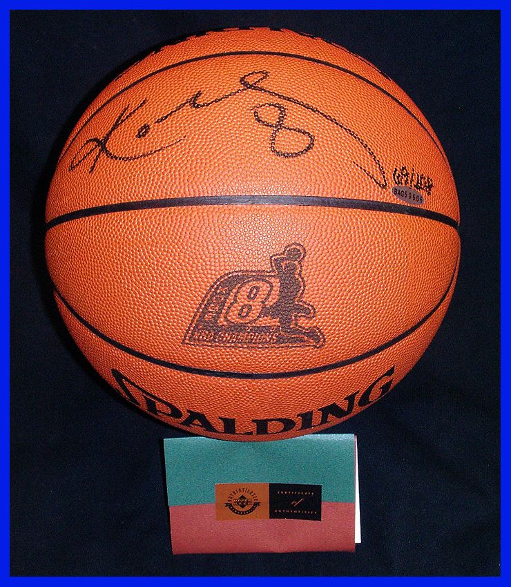 Uda Kobe Bryant Autographed 2000 Nba Champions Laser Engraved Basketball Ltd 108 Ebay 