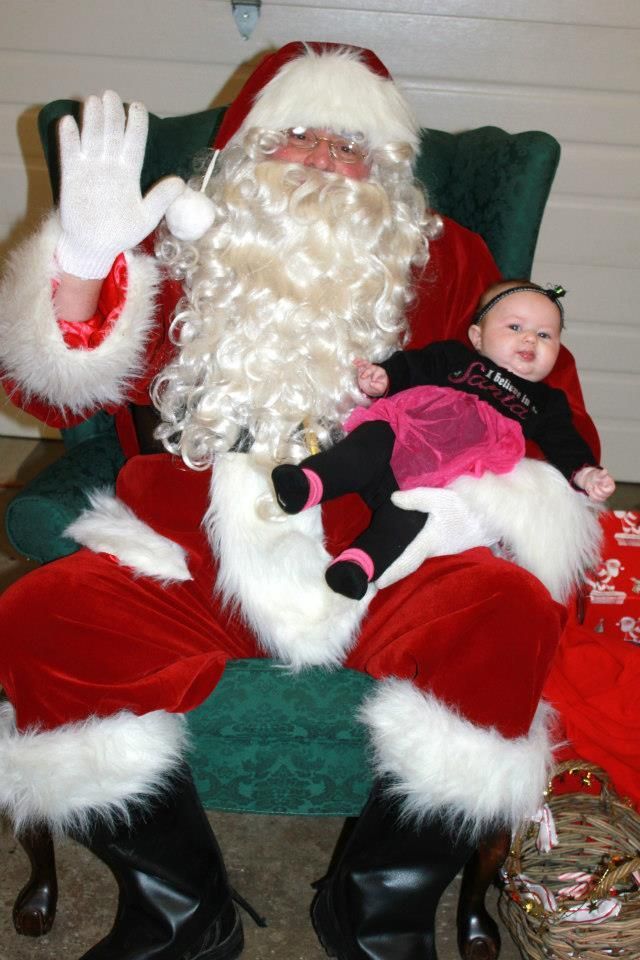 Caylin liked Santa this year haha