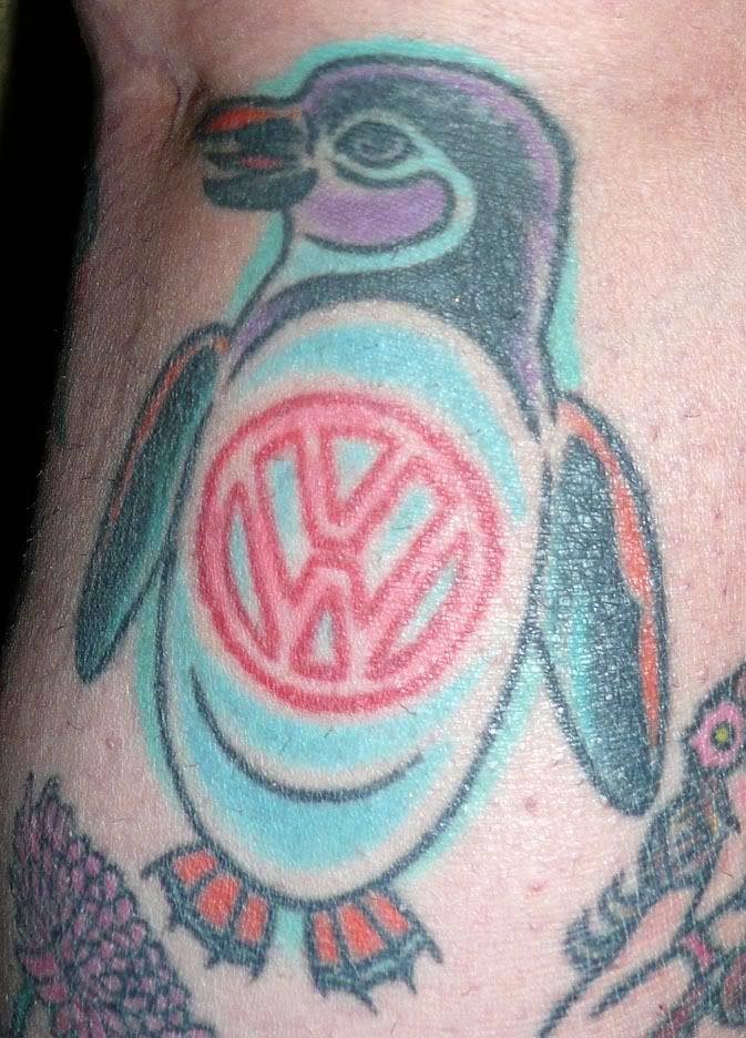 penguin tattoos. VW and Penguin tattoo