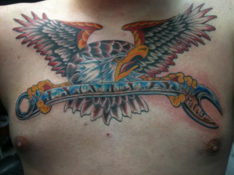 here is my tattoo for repayment im going to pinstripe it to night then make