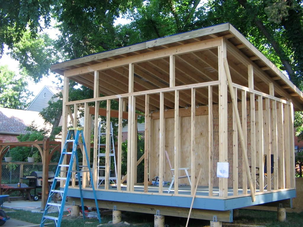 How to Build Slanted Shed Roof