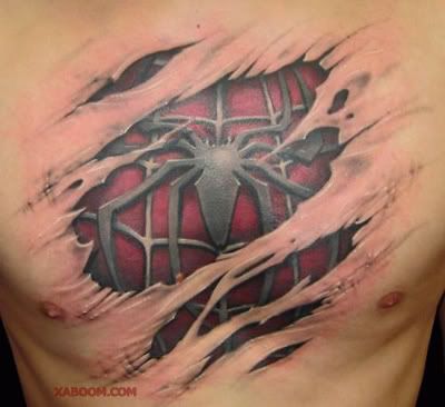 Spiderman on Spiderman Tattoo Jpg