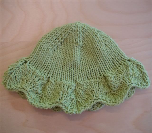 sun hat pattern. **When working a lace pattern,