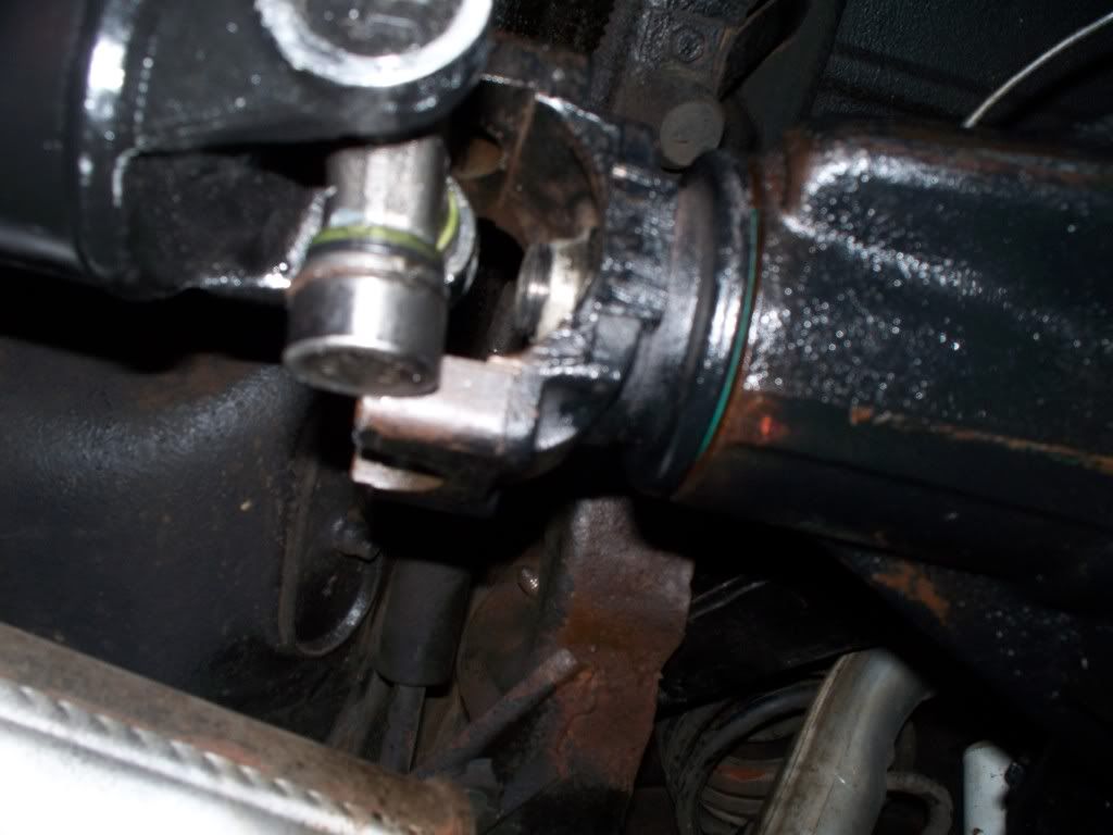 How far should a yoke sink into the trans? Chevy Message Forum