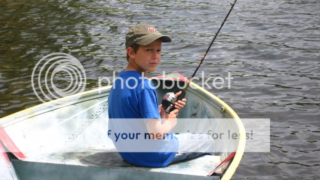 Nathan in boat