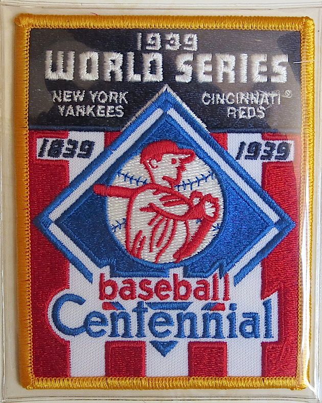 1939 WORLD SERIES PATCH CARD Willabee & Ward NEW YORK YANKEES vs ...