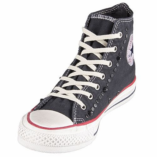 CONVERSE ~ Black CHUCK TAYLOR ALL STAR Hi Top SNEAKERS w/ SPIKES STUDS ...