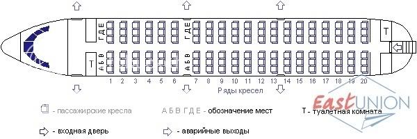 Аирбас 320 кол во мест схема